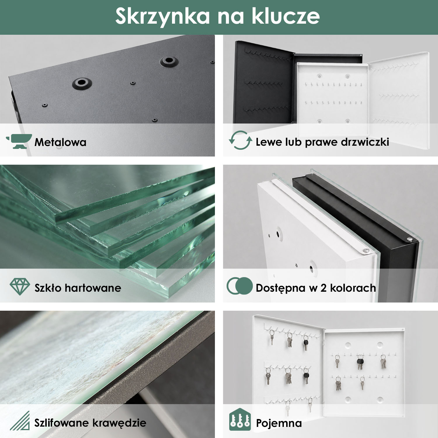 Wiszaca skrzynka na klucze - cechy produktu